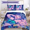 Kpop Demon Hunters Pattern Printed 3PCS Bedding Set, Soft Skin-Friendly Washable Duvet Cover & Pillowcases Set