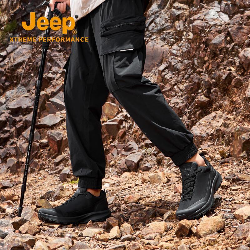 JEEP Men's Waterproof Black Samurai Outdoor Hiking Shoes