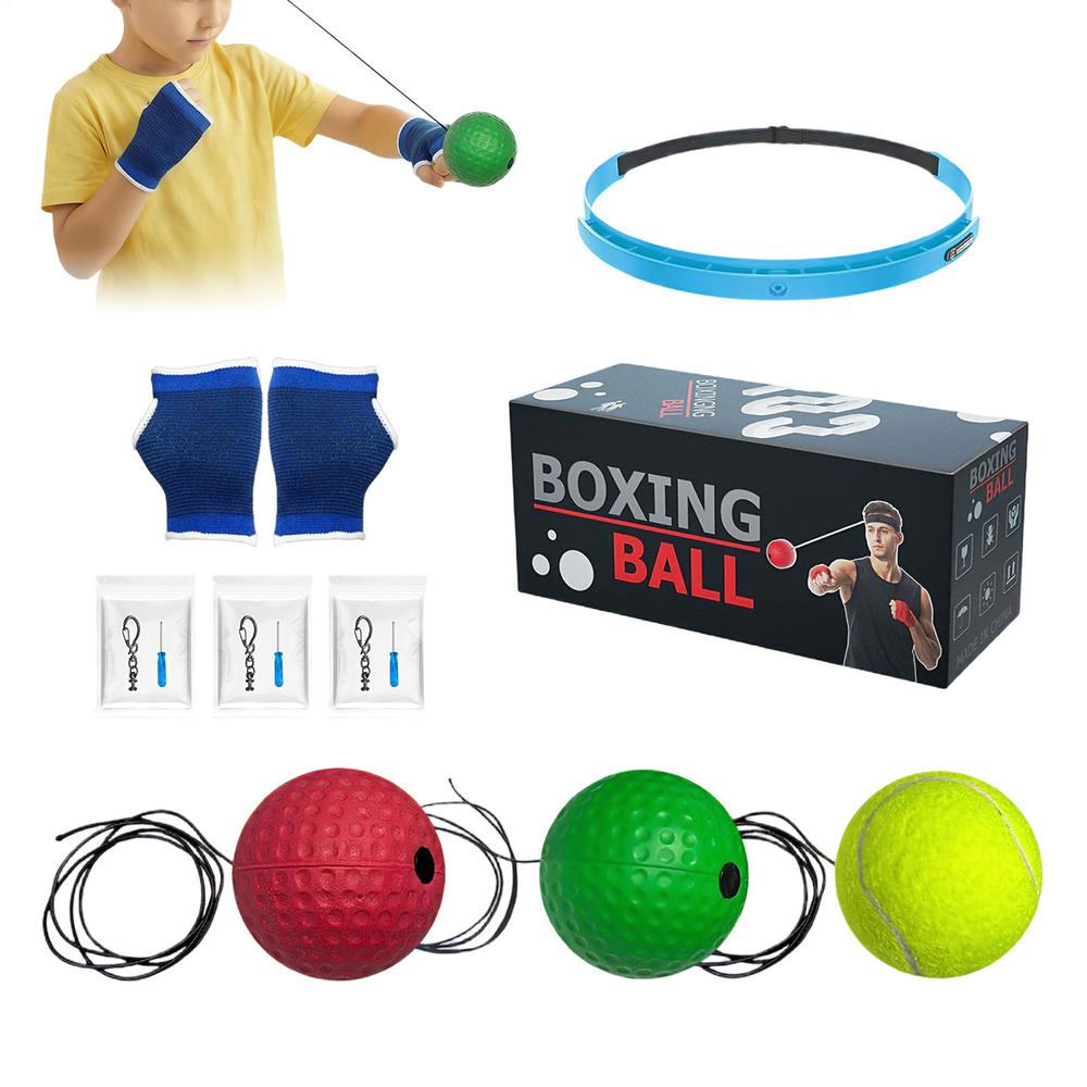 Boxing Reflex Ball Wearable Fitness Equipmen Silicone Headband Boxing Trainer Ball For Sports Enthusiast Men Women Beginners