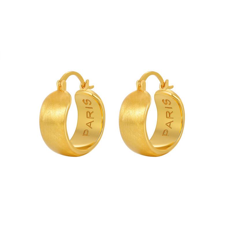 Jinruixi Vintage Brushed Ear Cuffs: Cold Style Earrings in Unique, Minimalist Design
