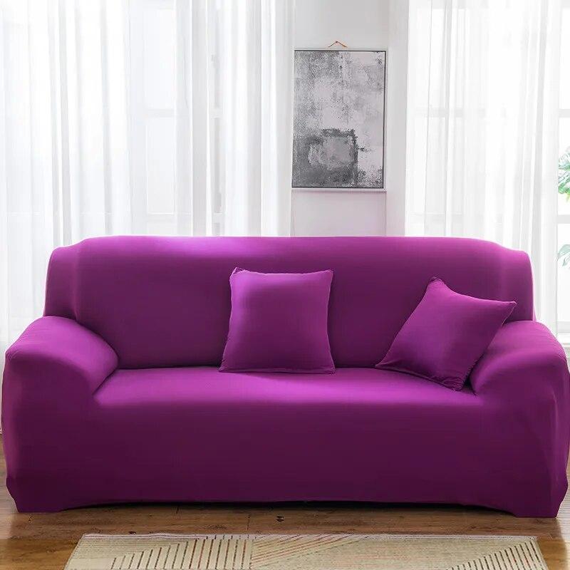 1PC einfarbige Sofabezüge für Wohnzimmer, elastischer Sofabezug, Eckcouchbezug, Sofahusse, Stuhlmöbelschutz, Heimdekoration