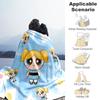 The Powerpuff Girls Flannel Blanket, High quality Comfortable for All Seasons, Home Decor, Warmth and Comfort