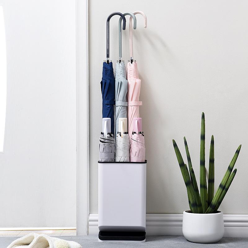 Umbrella Stand Rack Holder Umbrella Stand Removable Water Tray Convenient Umbrella Storage Rack for Hotel Lobby