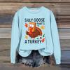 Women's Fashion Casual Long Sleeve Loose  Printed Sweatshirt