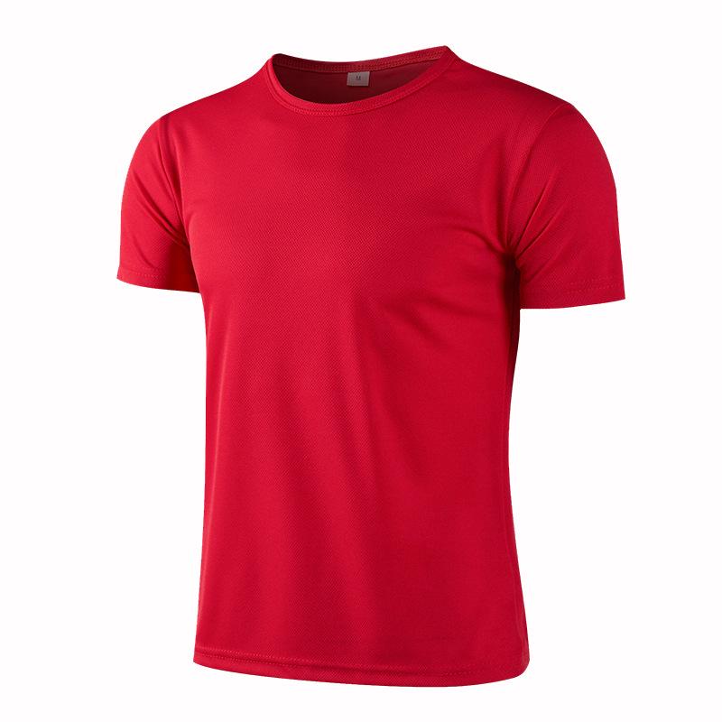 Summer Sporty Quick-Dry Short-Sleeve Logo T-Shirt