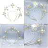 Goddess Headpiece Cross Crown Headband for Womens Girls Vintage Headwear Props