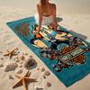 Vintage Motorcycle Fashion Beach Towel: Ideal for Summer Adventures Soft, absorbent and quick drying suitable for swimming and bathing