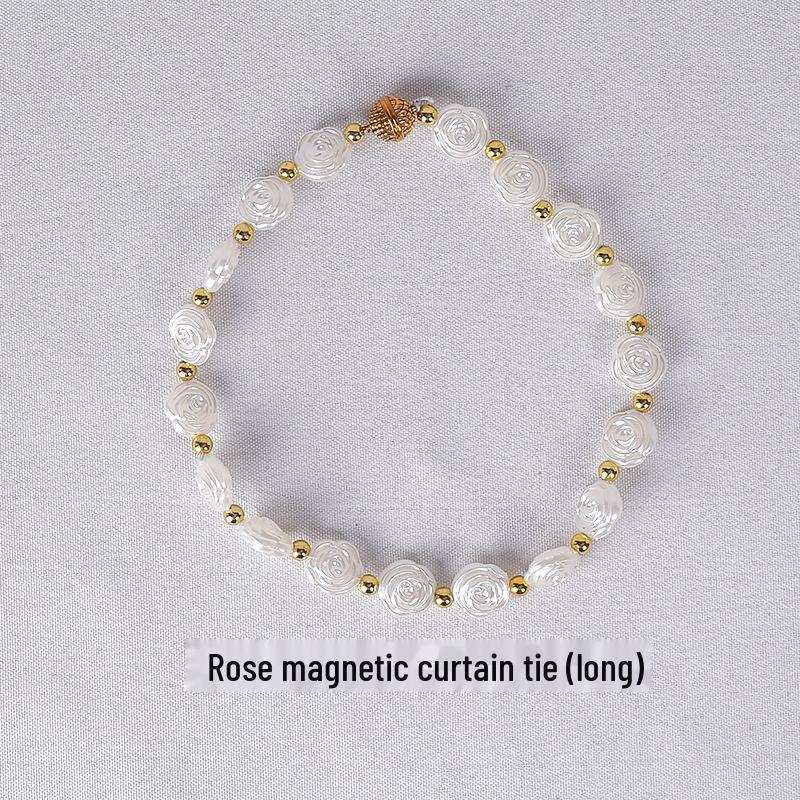 Pearl Magnetic Curtain Tieback - Light Luxury European Style