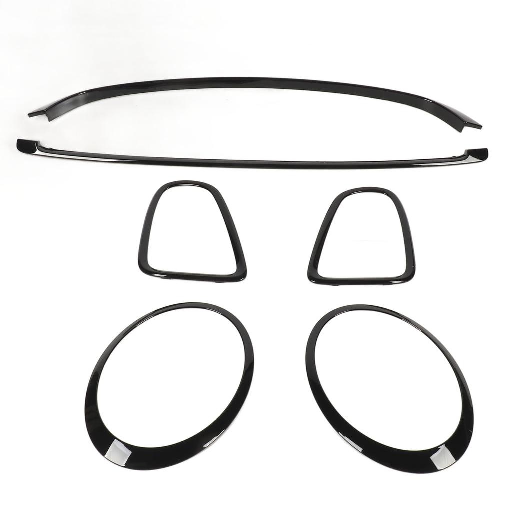 Headlight Trim Ring 51137149906 Tail Light Frame Trim Ring Cover Grille Hood Trim Moulding for Clubman R55 Hatchback R56