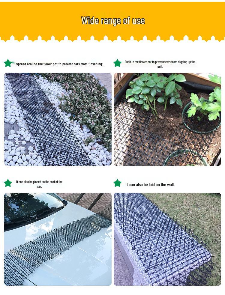 Pet Spike Mat: Cat & Dog Deterrent for Gardens - Protects Vegetables & Flower Beds