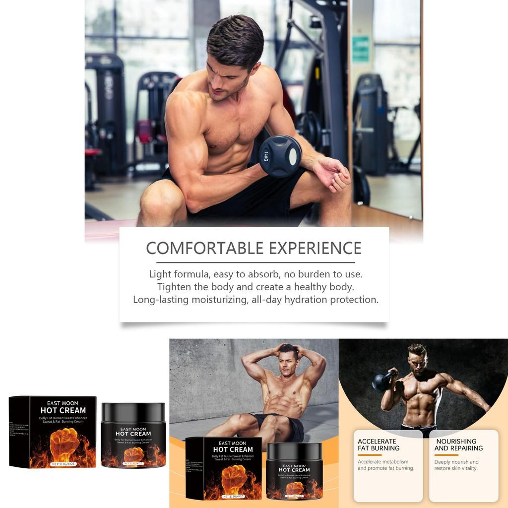 East Moon Fitness Men's Cream Hydrating Moisturizing Firming Body Lotion For Men
