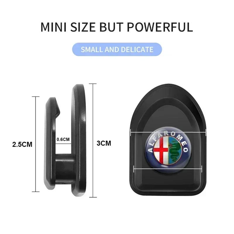 1/2/4Pcs Car Hook Clips Organizer Auto Accessories For Alfa Romeo Giulia Stelvio Giulietta 156 159 147 Mito Tonale Brera Disco