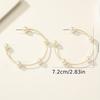 Atmospheric Temperament Pearl Beaded Ladies Party Pie Wedding Vacation Travel Leisure Versatile Earrings