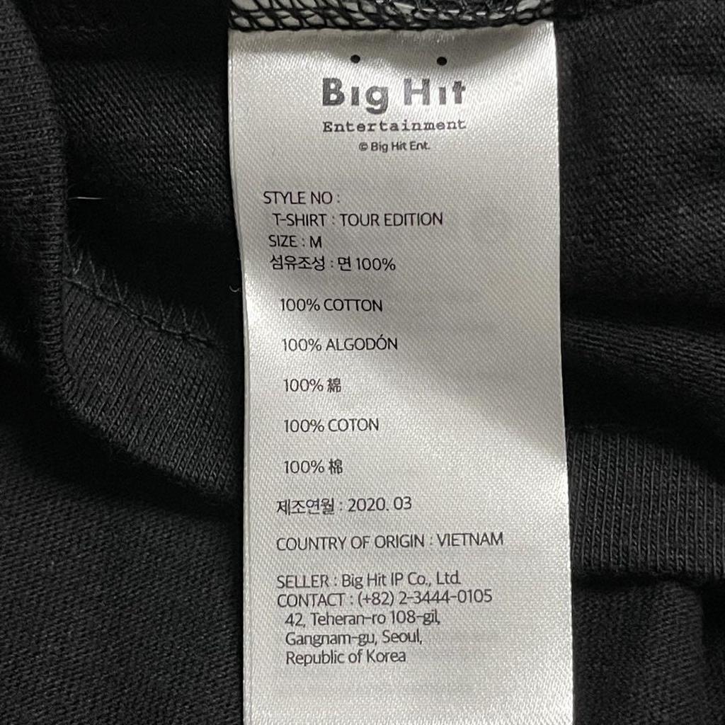 [USED] BTS MAP OF THE SOUL TOUR T-shirt M