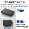 ELECOM Gigabit 8-Port Plastic Switching Hub with Magnet, External Power Supply, Black, EHC-G08PA2-JB