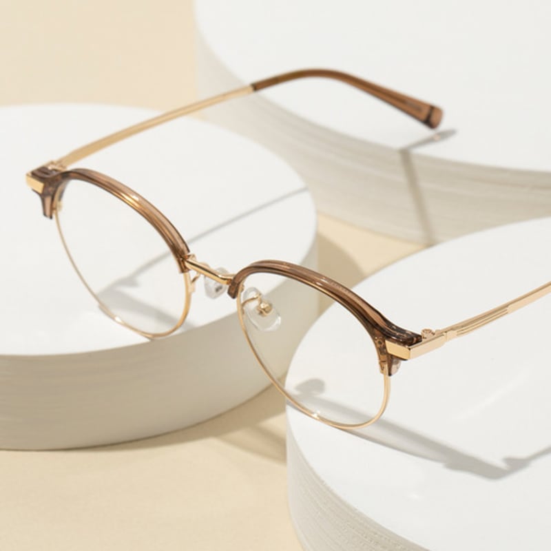 RECLOW RECLOW FBB81 BROWN GLASS Blue-light VER Glasses