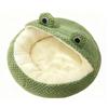 Green   Cat Bed Washable Non Slip Waterproofing Bottom Comfortable Cute Dog Kitten Sping Bed for Home