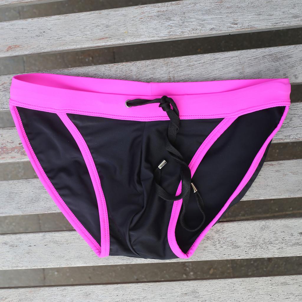 UXH Brand Men Swim Thong Briefs Low Waist Bathing Suilt Swimwear Beach Wear Tanning Surfing