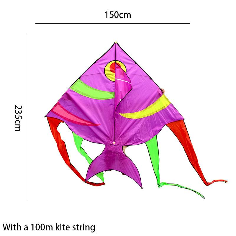 

Premium Glass Fiber Frame Weifang Hongyun Kite Embossed Goldfish Mother Shark Board Fish Goldfish Swallow Fish Mermaid Octopus Eight Claw Fish фіолетовий