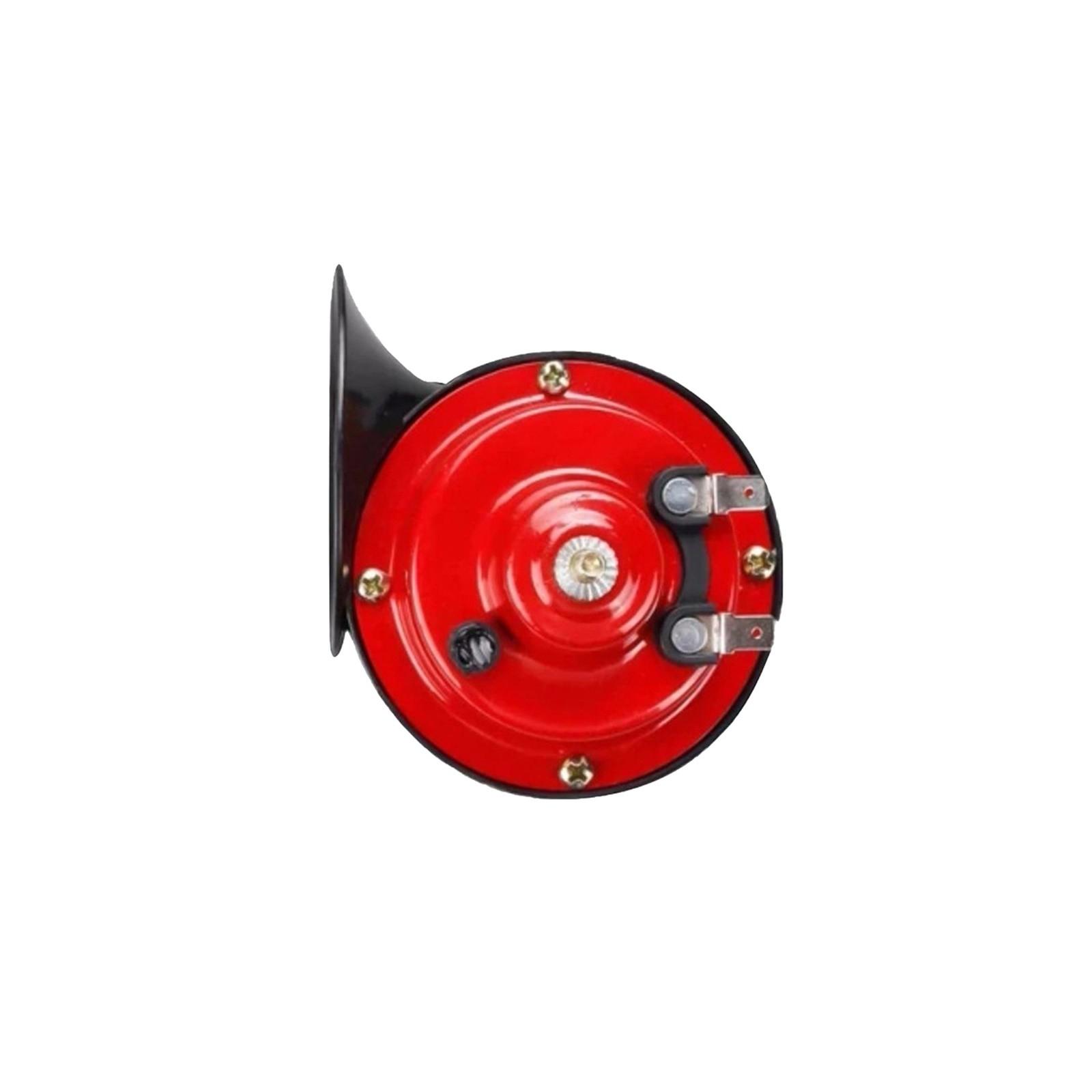 

(SU)Супер громкий двойной трубный звуковой компрессор 12 В для автомобиля, грузовика, поезда, внедорожника, красного цвета One size