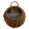 New Storage Container Flower Basket Wall Hanging Handmade Weaving Wicker Basket Garden Pots Home & Living