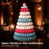Macaron Stand Stackable 10-Tier Display Clear for Bakeries