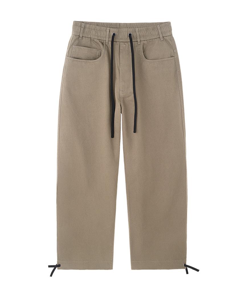 Beoteunseoul Gorpcore Long String Cotton Parachute Pants (3 Colors)