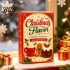 Holiday Countdown Gift 2026 Christmas Characters Advent Calendar 24-Day Food Theme Ornament Set Stocking Stuffers 2D Acrylic Hanging Decor for Tree,