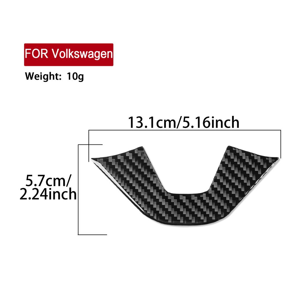 Für Volkswagen ID.4 2021-2026 Lenkrad untere Verkleidung Aufkleber Schwarze Kohlefaser Innenraumzubehör Dekor Upgrade Styling