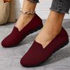 Women's  Knit Loafers Breathable Slip-on Soft Sole Casual Flats
