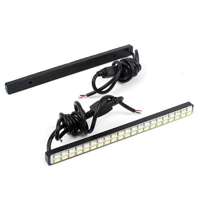 Blinker-Kontrollleuchte, Auto-LED-Tagfahrlicht, Lichtquelle, DC 12 V, 42 LED-Chips, 2 Stück, weiß, bernsteinfarben, Tagfahrlicht