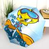 Tweety Popcorn Delight Folding Umbrella Suitable For All Seasons Suitable For All Seasons Printing Travel Umbrella Sun Umbrella