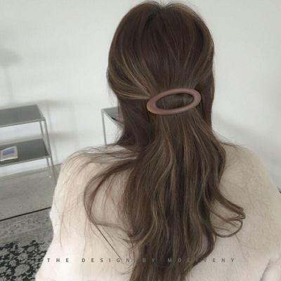 Minimalista Molletta Primavera Satinata per Ragazze - Versatile ed Elegante Pinza Laterale Coreana