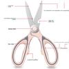 Kitchen Scissors Multifunctional Stainless Steel Thickened Scissors Household Pink Panda Scissors