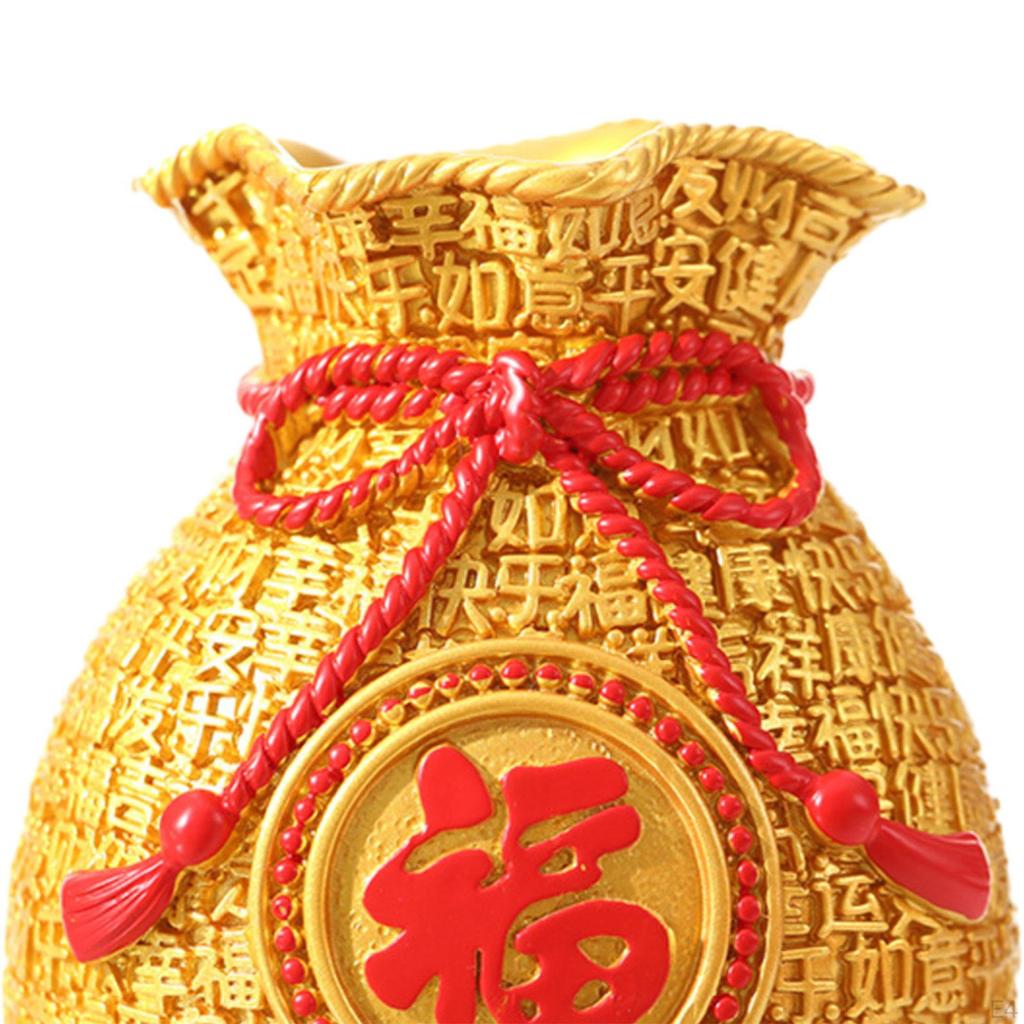 Luxurious Money Bag Decorative Vase - Elegant Home Office Accent