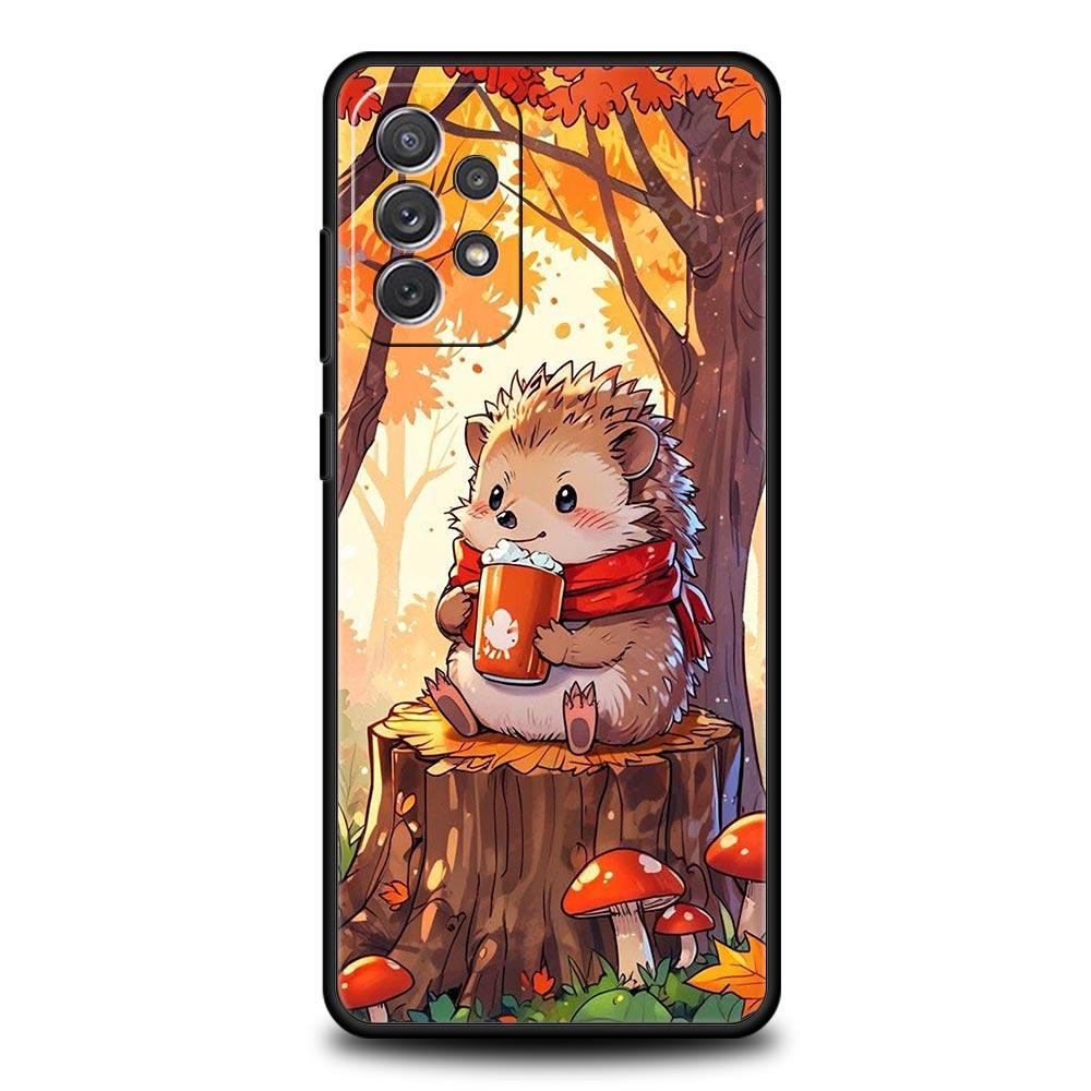 

Hedgehog Design Phone Case For Samsung Galaxy A17 A07 A55 A35 A25 A15 A05 A33 5G A31 A23 A21s A13 A11 A41 A73 A53 A51 A71 Cover Samsung A25 5G