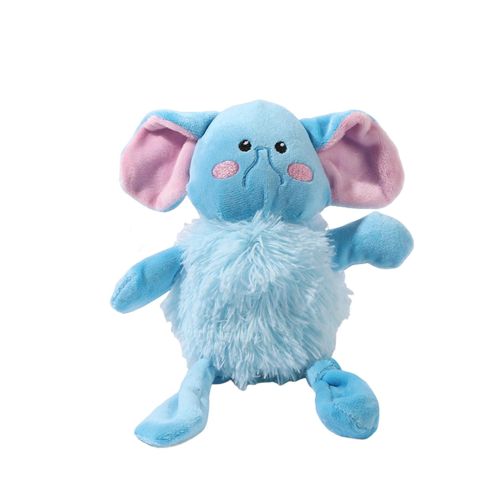 

Неразрушимые игрушки для собак, интерактивные игрушки для собак, жевательные игрушки, неразрушимые пищащие игрушки для собак, мягкие плюшевые игрушки для игр и дрессировки One Size синий