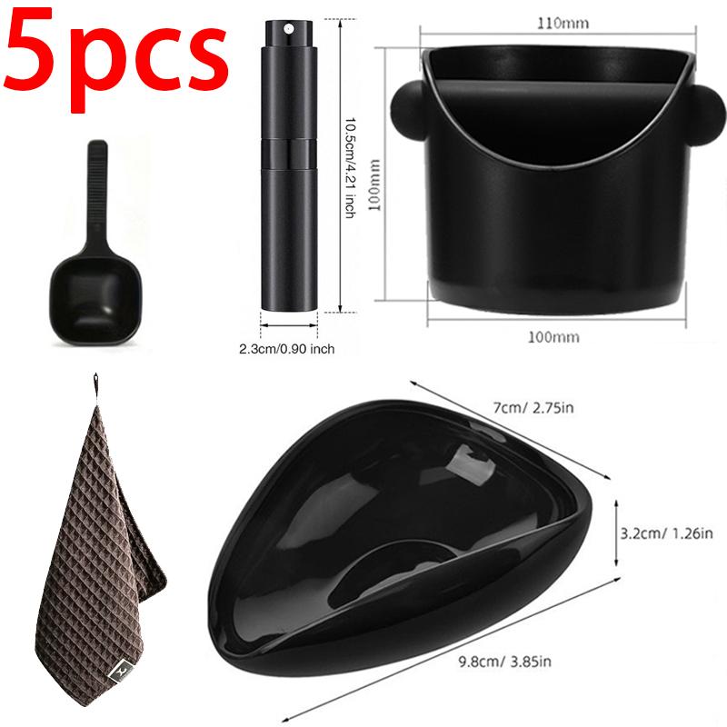 Coffee Bean Dosing Cup and Spoon Set Ceramic Dosing Vessel Measuring Tray Kit Coffee Tools Espresso Accessories PTKFQJ01