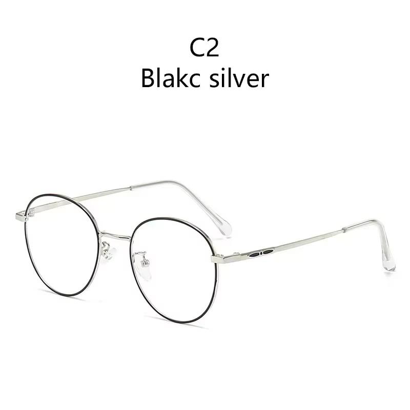 UV Protection Lightweight Comfortable Durable High Quality Retro Alloy Metal Round Shaped Lenses For Both Anti-Blue