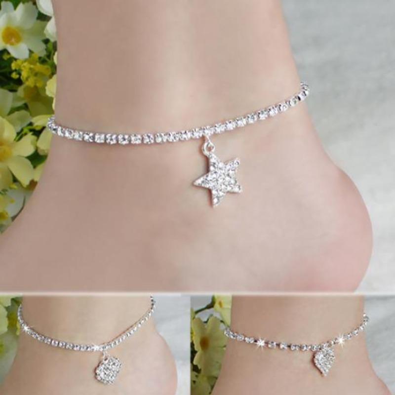 Love Heart Star Wedding Sandal Beach Anklet Chain Foot Jewelry