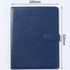 1 Pcs A4 PU Leather Multi Functional Business Contract Folder with Memo Pad Office Sales Magnetic Buckle Manager Folder