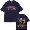 Threat Level Midnight Michael Scott Homage Graphic Print T-shirt Tv Series The Office Dwight Schrute Jim Halpert Men Women Loose Casual Oversized Top