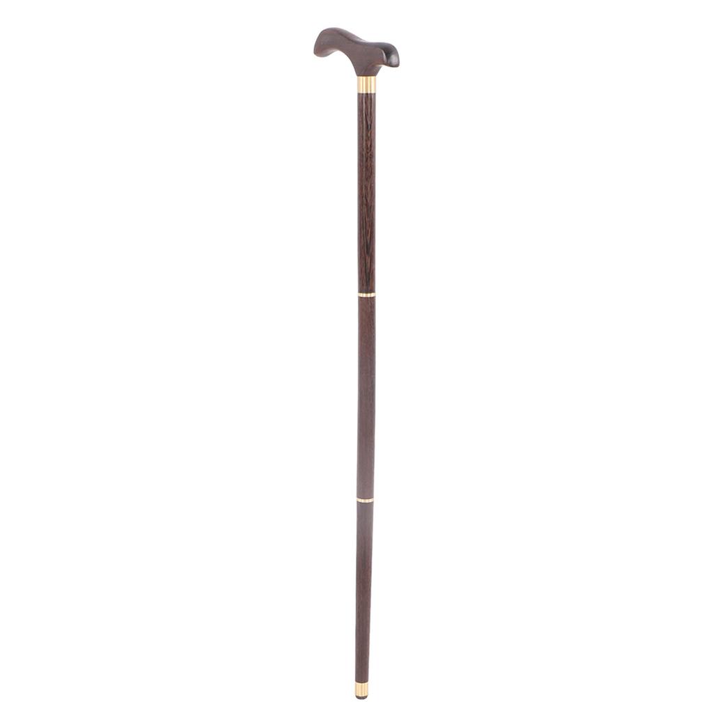 Detachable Wenge Walking Stick Elderly Elegant Ergonomic Walking Cane for Rehabilitation Stroll
