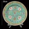 Piatto in ceramica smaltata classica cinese vintage Longevità senza bordi decalcomania piatti decorativi piatti fondi stoviglie per la casa