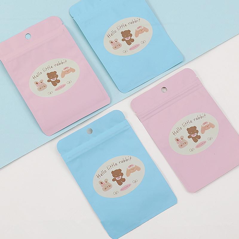 10Pcs Cartoon Cartoon Candy Cookies Self Sealing Storage Bag Creative Snack Doll Toy Blind Box Bag Lucky Gift Bag Surprise Gift