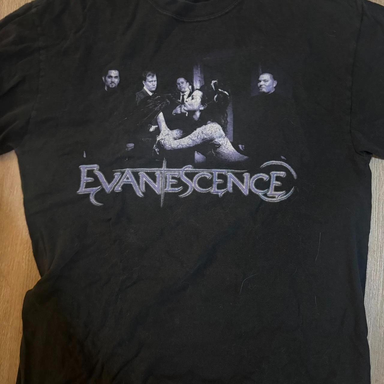 Vintage Evanescence 2004 Tour T-Shirt Double Sided Reprint M