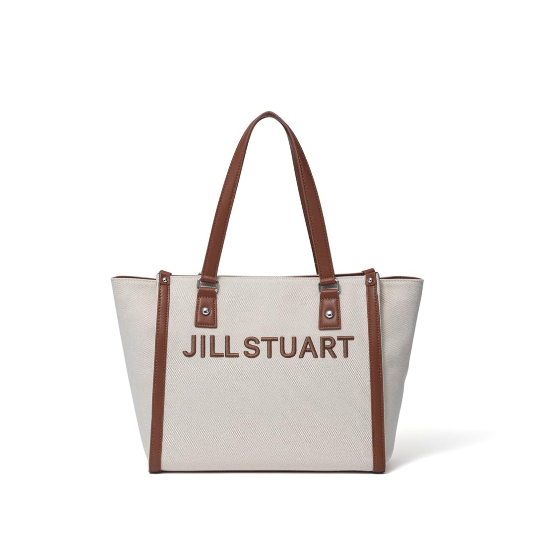 

JILL STUART Women s Tote Bag with Panel, Brand Logo, Daily Casual, JSLH5AH1, Camel
