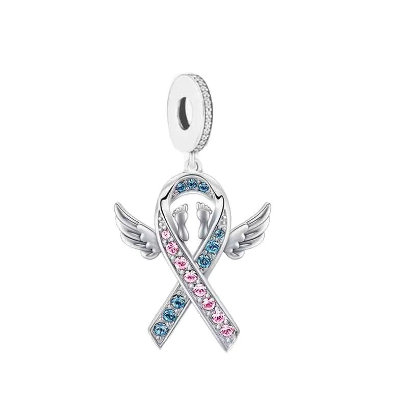 FC Jewelry Fit Original Charm Bracelet 925 Silver A Piece Of My Heart Has Wings is In Heaven Forever Bead For Making Berloque