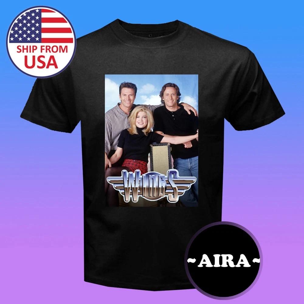 Wings Retro TV Show Movie Men s Black Size S-5XL XL