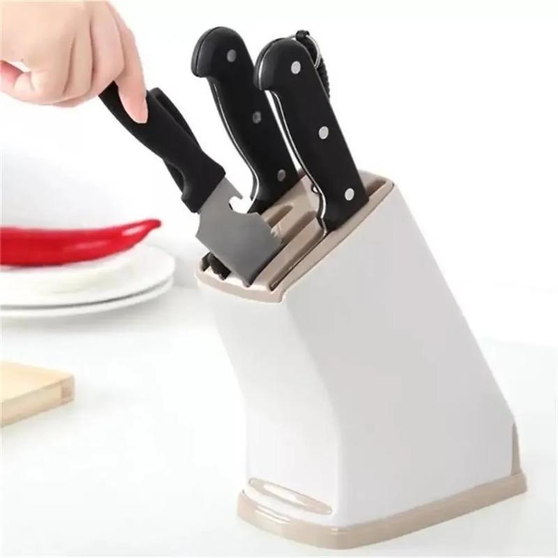 Multi functional and durable kitchen knife holder, plastic knife holder,storage,drainage,tableware storage rack,household items